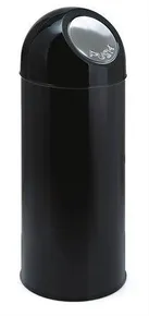 Odpadkový kôš, 55 l, kovový, VEPA BINS, čierny
